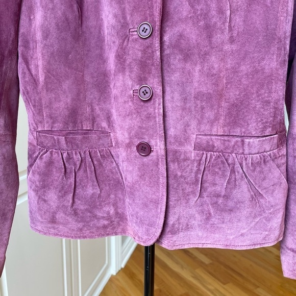 Pursuits ltd suede leather jacket blazer in a size large gorgeous color - Picture 14 of 16